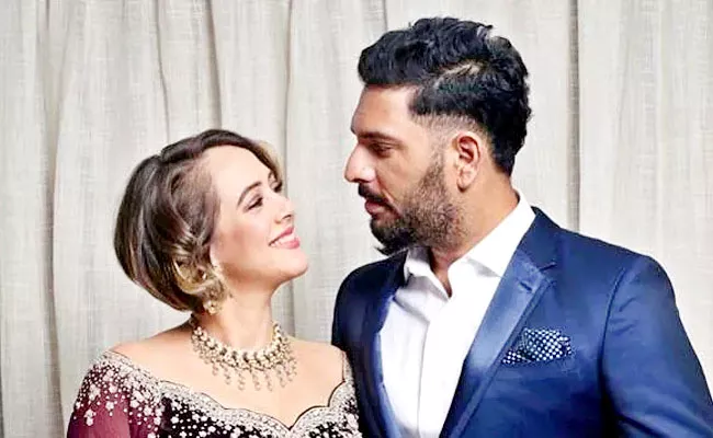 Former Cricketer Yuvraj Singh Wish Wife Hazel Keech Happy Birthday Viral - Sakshi