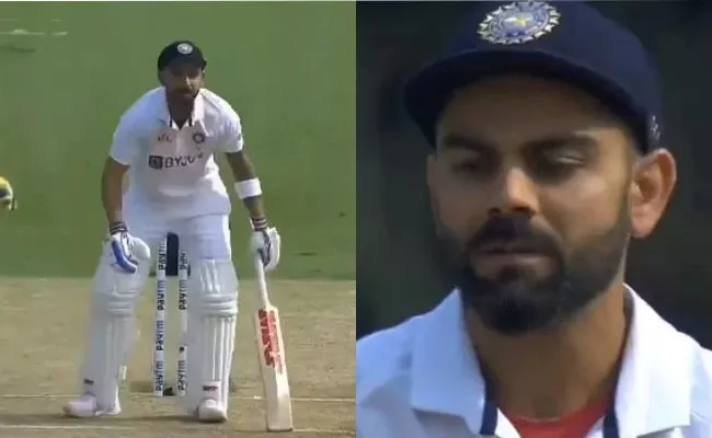  Virat Kohlis dejected look after getting dismissed in Bengaluru - Sakshi