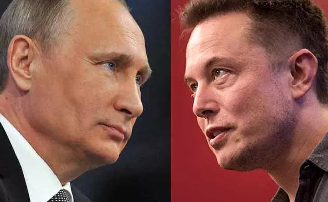 Elon Musk Challange Fight With Putin Over Ukraine Crisis - Sakshi