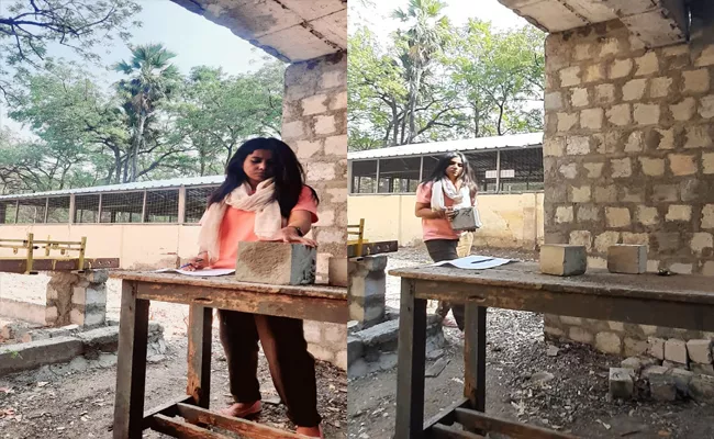 Warangal: Assistant Professor Shashiram Manfactureusing Cool Bricks With Coal Ash Cement - Sakshi