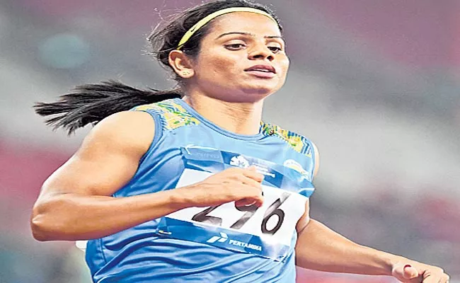 Duthie Chand Fails To Enter Semifinal Indore Athletic Championship - Sakshi