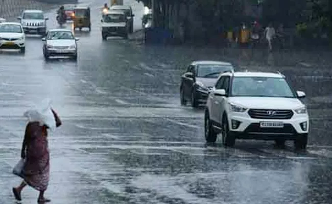 Rain Falling In Many Places In Hyderabad - Sakshi