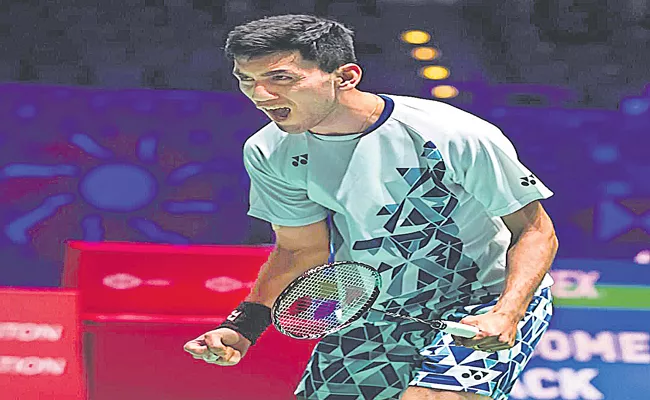 All England Open Championships: Lakshya Sen enters final - Sakshi