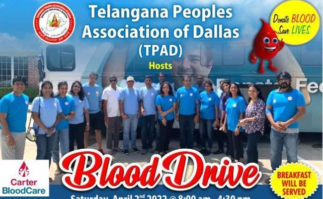  Telangana peoples Association Of Dallas Blood Drive - Sakshi