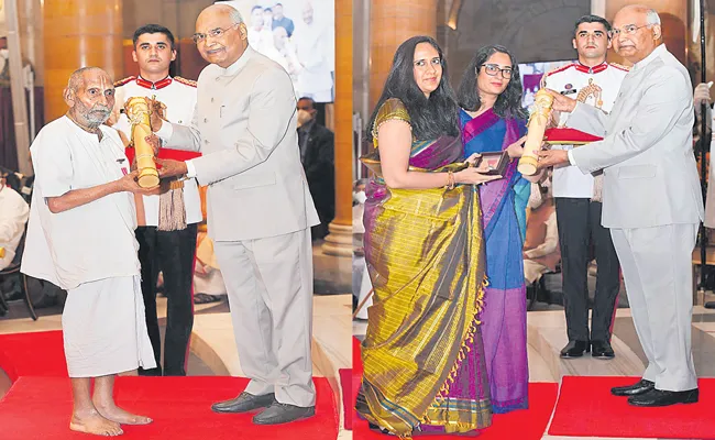 President Kovind presents Padma Awards at 2022 - Sakshi