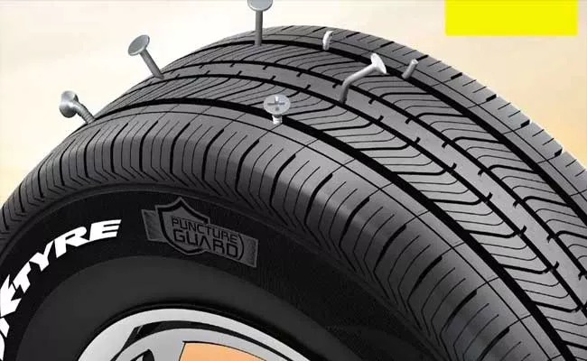 JK Tyre Unveils Puncture Guard Technology - Sakshi