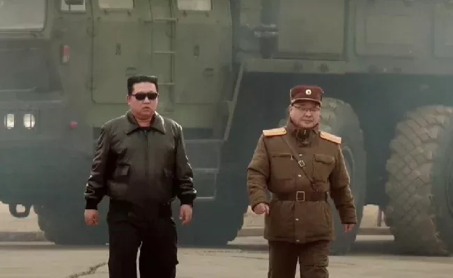 North Korean TV Airs Movie Like Footage Of Kim Jong Un - Sakshi