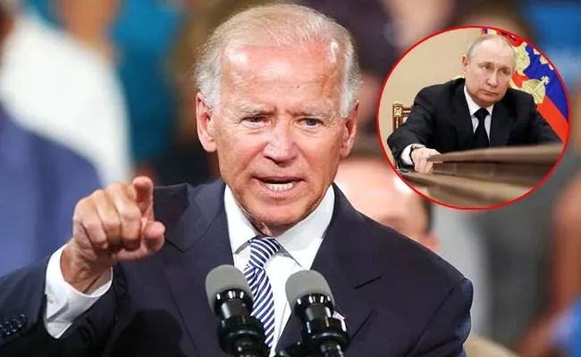 America President Joe Biden Calles Putin As Butcher - Sakshi