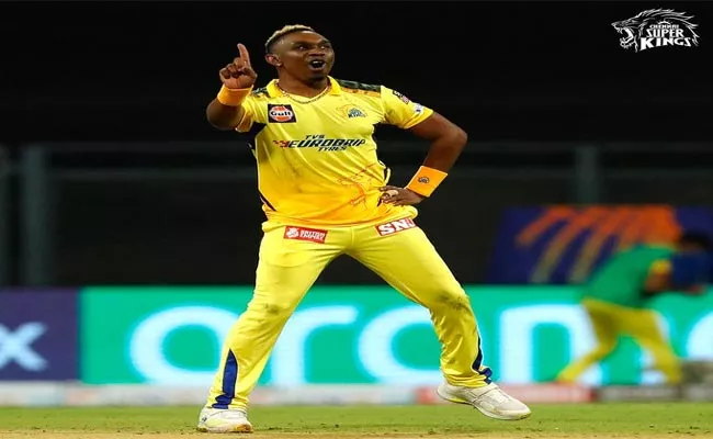 Dwayne Bravo new dance celebration after dismissing Venkatesh Iyer - Sakshi