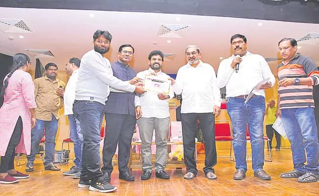 Awarding Certificates To Dalit Journalists - Sakshi