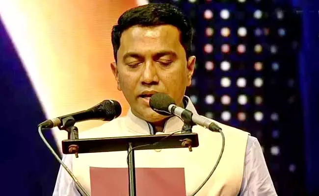 Pramod Sawant Takes Oath As Goa CM For Second Term - Sakshi