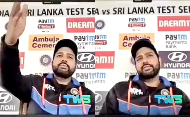 Rohit Sharma Hilarious Press conference Ahead 1st Test Vs Sri Lanka - Sakshi