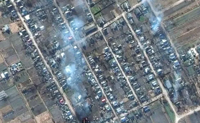 New Satellite Pics Show Heavy Damage Of War Turn Ukraine - Sakshi