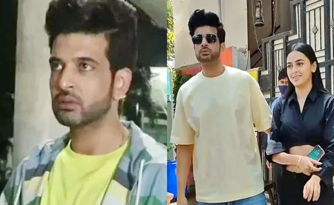 Karan Kundra Makes Paparazzi Apologise To Girlfriend Tejasswi Prakash - Sakshi