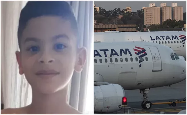  9 Year Old Brazilian Boy Travel Alone Without An Airline Ticket - Sakshi