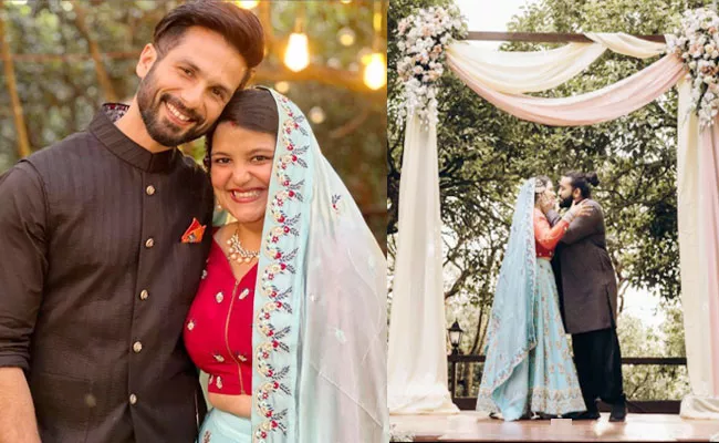 Shahid Kapoor Sister Sanah Kapur Mayank Married, See Photos - Sakshi