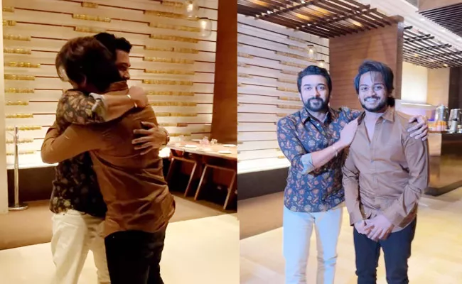 Shanmukh Jaswanth Meets His Favourite Hero Suriya, Share Emotional Post - Sakshi