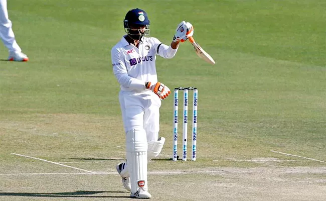 Ravindra Jadeja Scores 2nd Test Century Brings Famous Sword Celebration - Sakshi