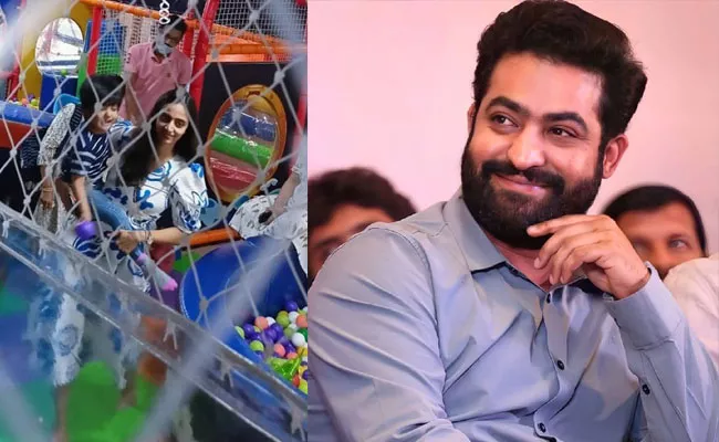 Jr NTR Wife Lakshmi Pranathi Spotted With Son Bharat Ram Photo Goes Viral - Sakshi