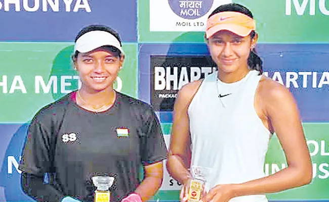 shrivalli rashmikaa pair Runnerup in ITAF - Sakshi