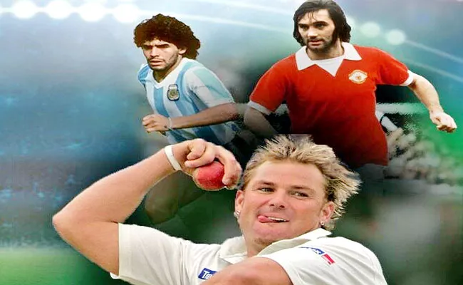 Intresting Facts Shane Warne Similarities Diego Maradona-Geroge Best - Sakshi