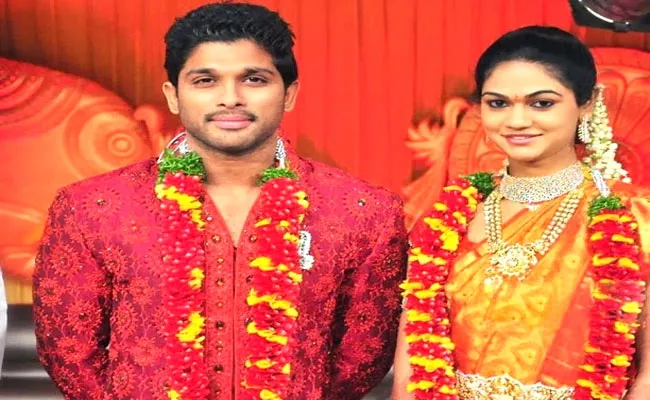 Allu Arjun Celebrate 11th Marriage Anniversary Wishes To Sneha Reddy - Sakshi