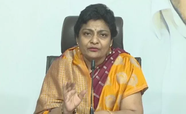 YSRCP Leader Naramalli Padmaja Slams Chandrababu Naidu  - Sakshi