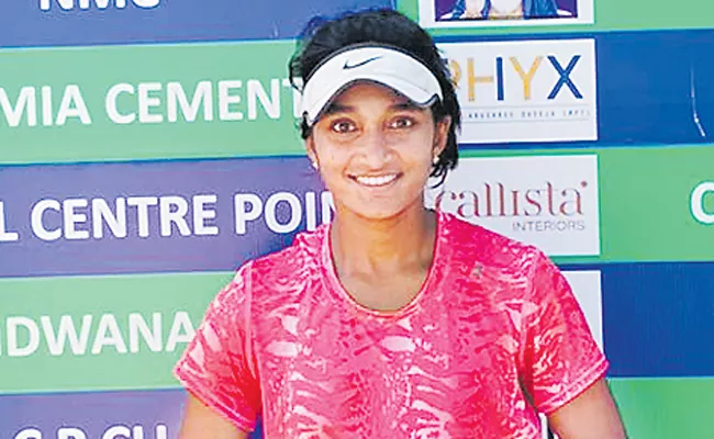 Hyderabad Sahaja beats Seibold in Women ITF  - Sakshi