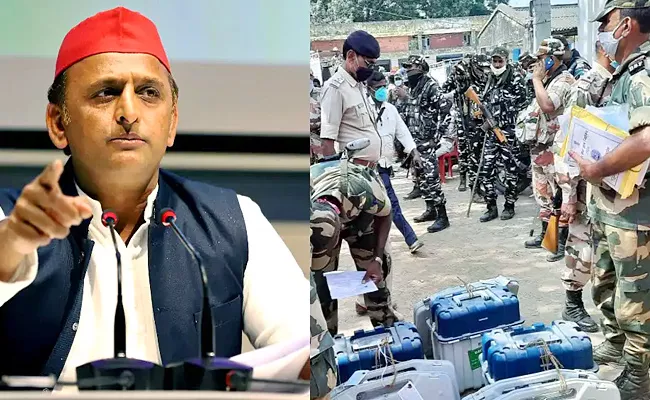 Stealing Voting Machines: Akhilesh Yadav - Sakshi