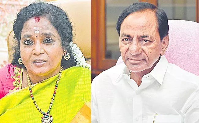 Will KCR Attend Raj Bhavan Ugadi Celebrations Hyderabad - Sakshi