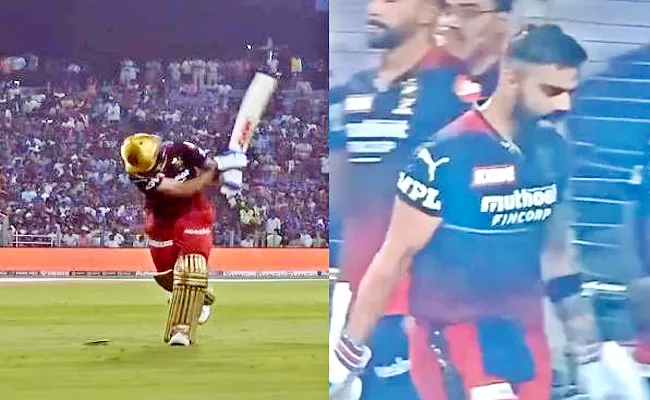 Virat Kohli  Hits Ground With His Bat in Anger After Getting Out to Dewald Brevis - Sakshi