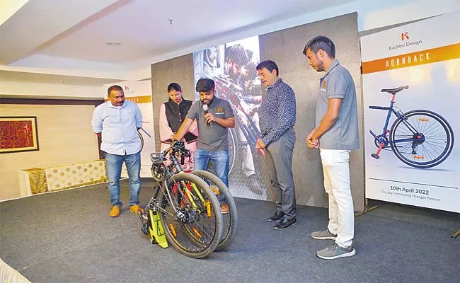 IIT Alumni Designed The Foldable Electric Bicycle - Sakshi