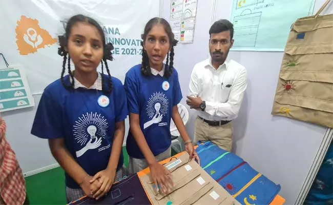 Peddapalli, Mahaboob Nagar Model School Students Wins Telangana Innovation Challenge Awards - Sakshi