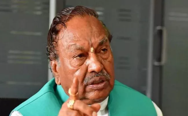 Karnataka: Never Met Contractor Who Killed Self Says Minister Eshwarappa - Sakshi