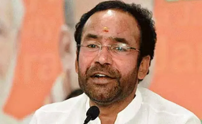 Minister Kishan Reddy Slams On KCR Over Farmers Deeksha - Sakshi