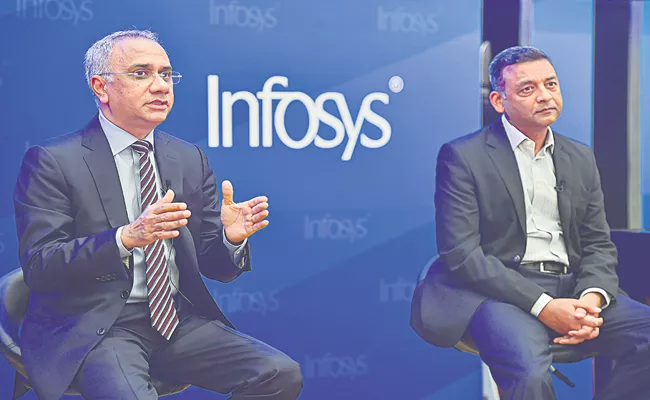 Infosys net profit rises 12percent YoY to Rs 5,686 crore - Sakshi