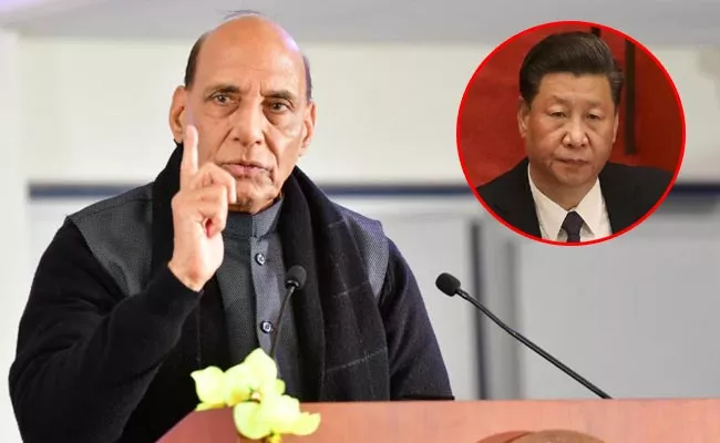 Defence Minister Rajnath Singh Strong Message To China - Sakshi