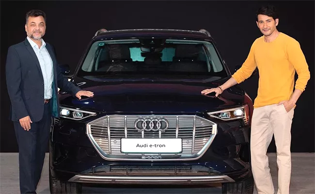 Audi India Head Dhillon Handover E Tron Car to Super Star Mahesh Babu - Sakshi