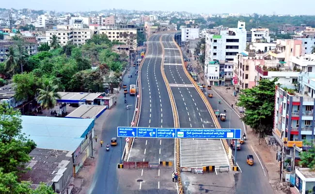 Old City Development Plan With Rs 500 Cr KTR Inaugurates Bahadurpura Flyover - Sakshi