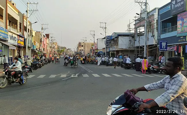 Road widening Works Progress In Bapatla District - Sakshi