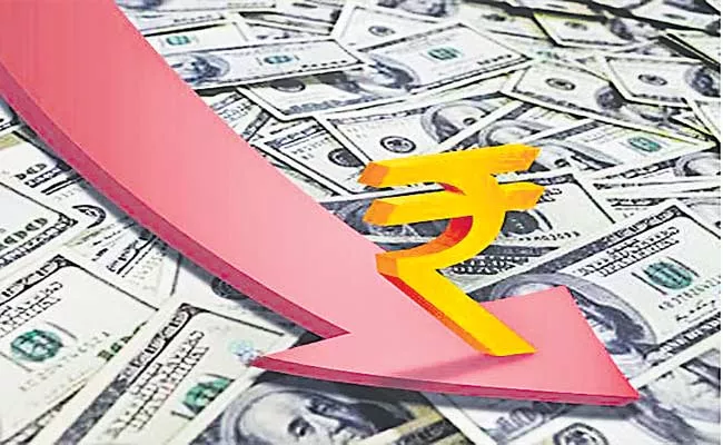 Rupee Skids 21 Paise to 76 50 Against Dollar - Sakshi