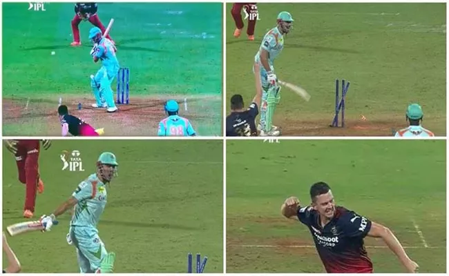 Fans Slam Umpire Not-Given Wide Led-Stoinis Wicket Vs RCB IPL 2022 - Sakshi