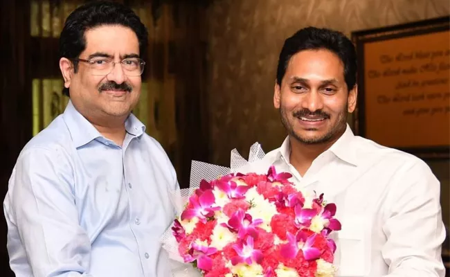 Aditya Birla Group Chairman Kumara Mangalam Birla at CM YS Jagan House - Sakshi