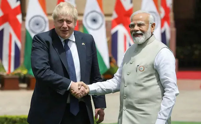 Boris Johnson Interesting Comments On India Grand Welcome - Sakshi