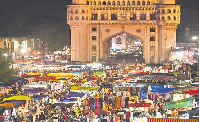 Hyderabad: Famous Place Laad Bazaar Where Bangles And Glasses Made - Sakshi