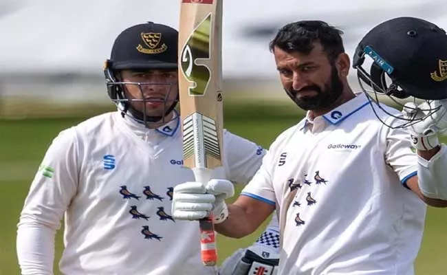 County Championship: Cheteshwar Pujara Follows Up Double Ton With A Century - Sakshi