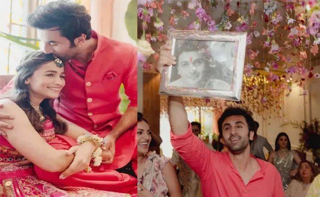 Ranbir Kapoor, Alia Bhatt Mehendi Function Photos Goes Viral - Sakshi