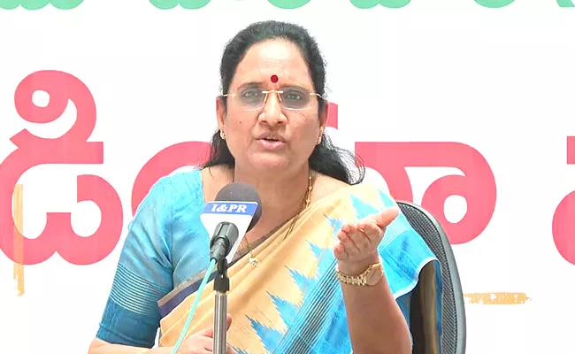 AP Women Commission Chairman Vasireddy padma Fires on Chandrababu - Sakshi