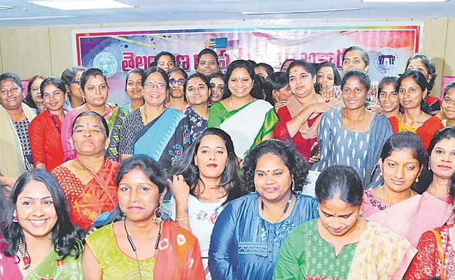 Mlc Kavitha Attend Woman Journalist Workshop In Hyderabad - Sakshi