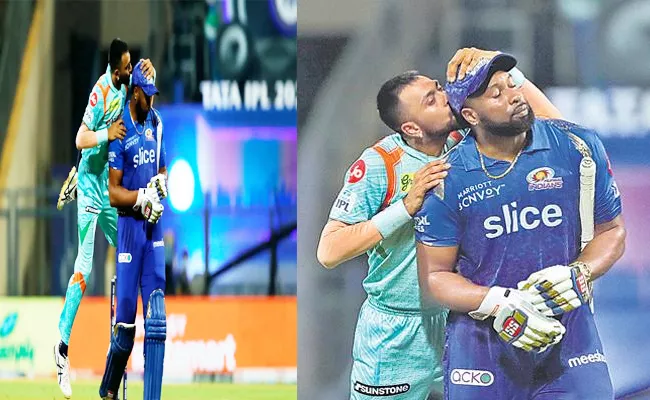 IPL 2022 MI Vs LSG: Parthiv Patel Slams Krunal Pandya Send Off To Pollard - Sakshi